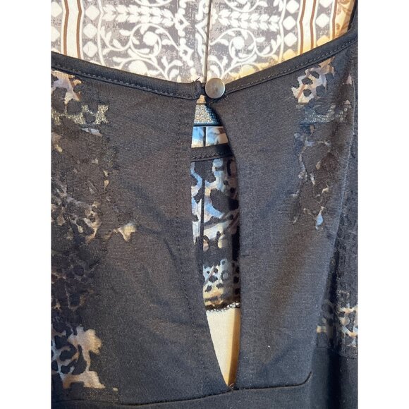 Nicole Black Lace Halter Bodysuit Size S - Picture 9 of 11